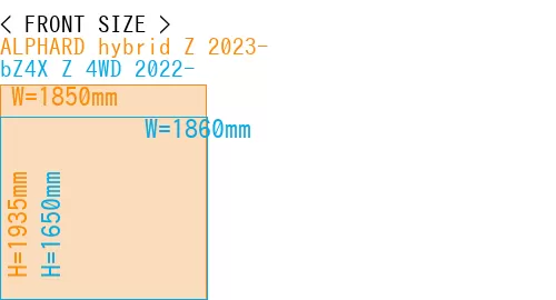 #ALPHARD hybrid Z 2023- + bZ4X Z 4WD 2022-